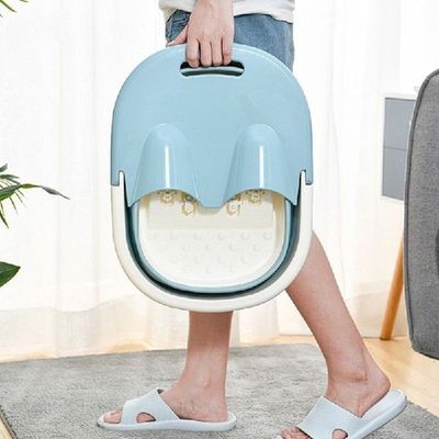 1MA Folding Foot Bathtub Portable Bath Barrel Wash Tub
