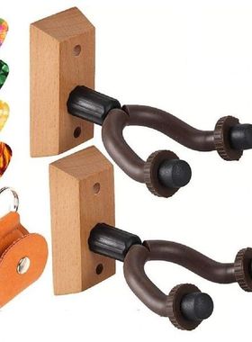 Wood Creative Guitar Picks Hanger Set Musical Instrument