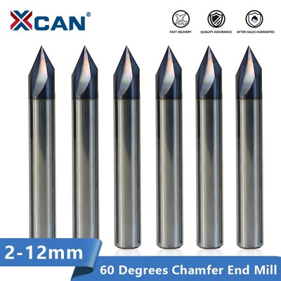 Carbide Chamfering Milling Cutter 60 Degrees 3 Flutes Deburr