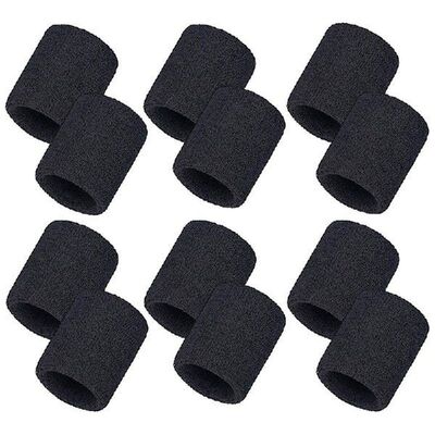 12 Pack Sweatbands Sports Wristband for Men and Women,for