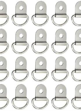 20Pcs D Ring Tie Down Small Steel D Rings Anchor Lashing