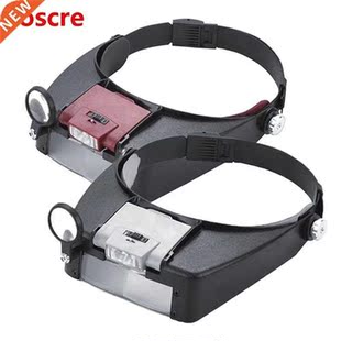 Headband Magnifier Glasses 10x Eyewear Magnifying Glasses wi