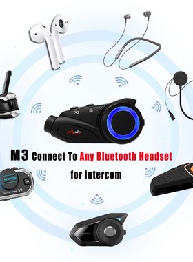 Maxto M3 Waterproof Group 6 Riders Helmet Intercom Motorcycl