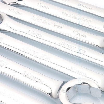 7PCS Flare Nut Wrench Set of Multitools Oil Pipe Spanner Kit