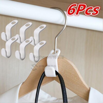 6 Pcs Space-saving Antislip Coat Baby Hanger Easy Hook Close