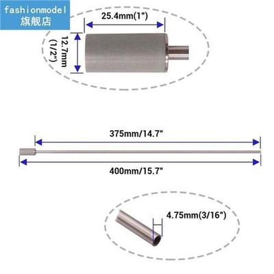 40cm Stainless Steel Aeration Wand 0.5  2.0 Micron Homebrew
