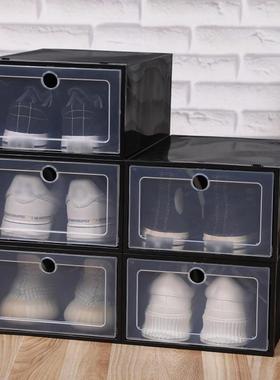 6pcs Transparent Shoe Box Stackable Storage Shoe Box Shoe
