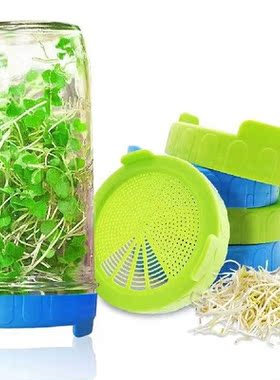 Safe Seeds Planting Sprouting Lid Bottles Mesh Cover for