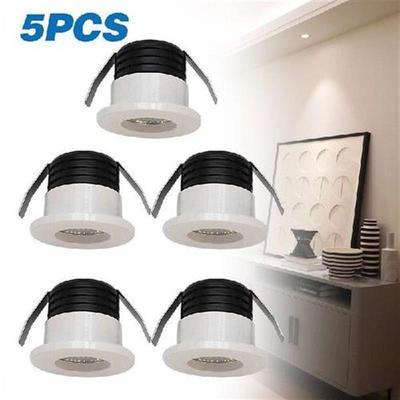 Mini LED Downlight COB 3W Cut Hole 30mm Black White Silver