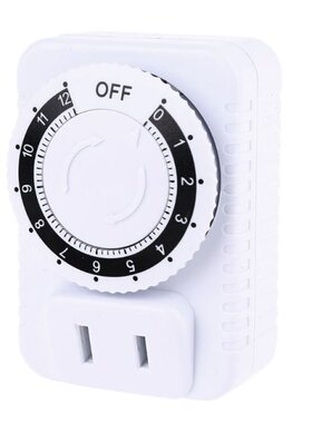 AC 110V/220V  12 Hour Mechanical US Plug Switch Timer Socket