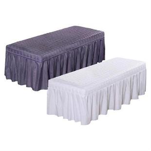 2pcs Massage Beauty Salon Table Skirt Cover with Hole f/