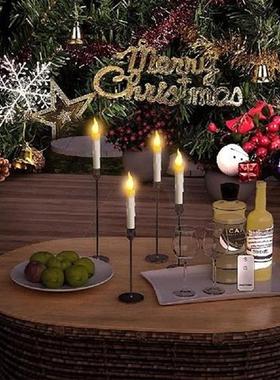 LED Flickering Flame Candlesticks with Remote Control Taper