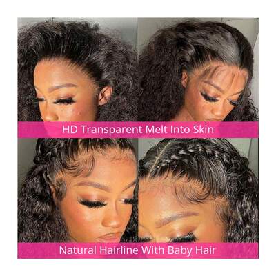 360 Glueless Full Lace Frontal Wig Human Hair Pre Plucked Wa