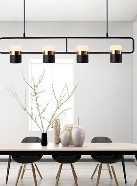 Nordic room side chandelier post modern creative metal rotat