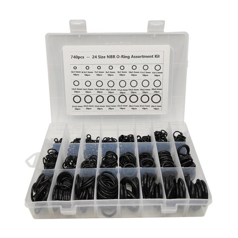 740PCS/Box Seal Ring Kit Thickness 1.5mm 2.4mm 3.1mm O-Ring