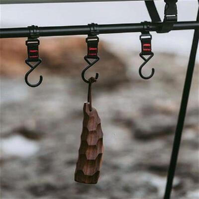 Swante Camping Water Cup Solid Wood Outdoor Tea Cup with