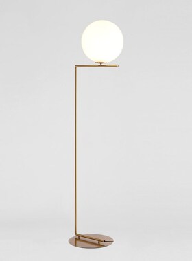 Creative Simple Floor Lamps Glass  Standing Lamp Gold LED ab