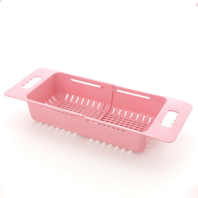 Strainer Drain Dish Rice Basket Vegetable Retractable