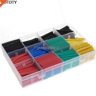 530Pcs 2:1 Heat Shrink Tubing Tube Sleeving Wrap Cable Wire