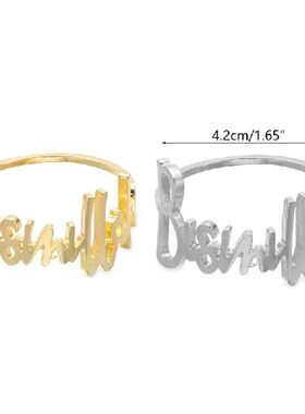 Alloy Material Letters Shape Napkin Rings Napkin Buckle