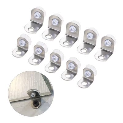 12 Pcs 5mm Shelves Separat Fixed Cabinet Cupboard Glass Brac
