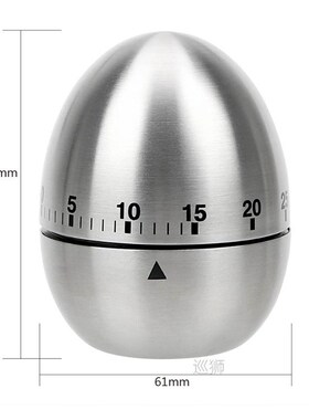 Cooking Tools Kitchen Timer Stainless Steel Egg 60 Minutes M