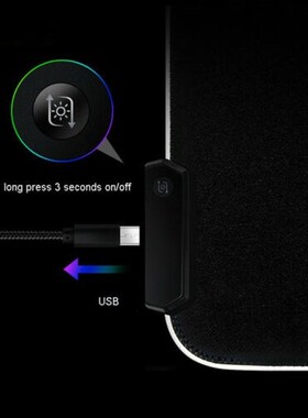 RGB Gaming Mouse Pad Rubber Mat RGB Colorful LED Lighting Ga