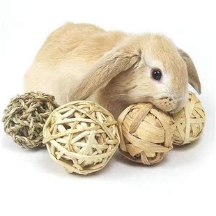 Natural Rattan Ball Pet Chewing Toy Hamster Guinea Toy