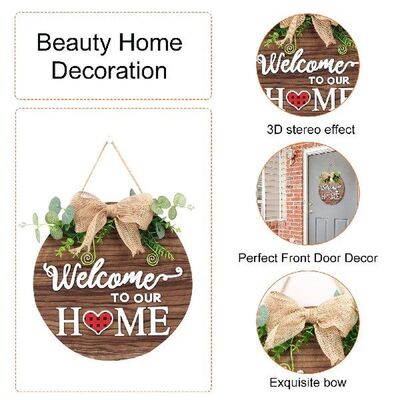 Wooden DIY Festival Doorplate Ornament Magnetic Letters