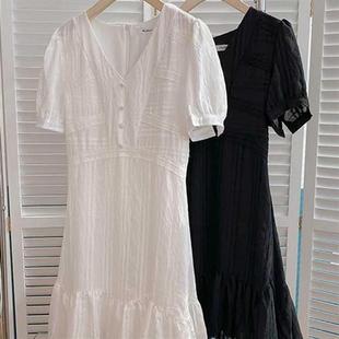 Yitimoky Dress for Women Party Summer 2022 V-Ne Cotton Dre