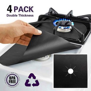 4pcs Gas Stove Protector gas Stove Cooker cover liner Sheild