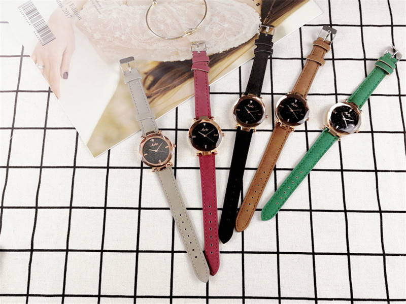 Ladies Watch, fashion Korean Edition女士手表菱面个性花玻璃