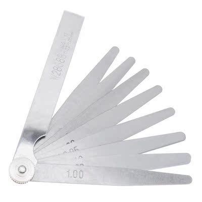 1pc 100 x 17 Blade Stainless Steel Feeler Gauge with Adjusta