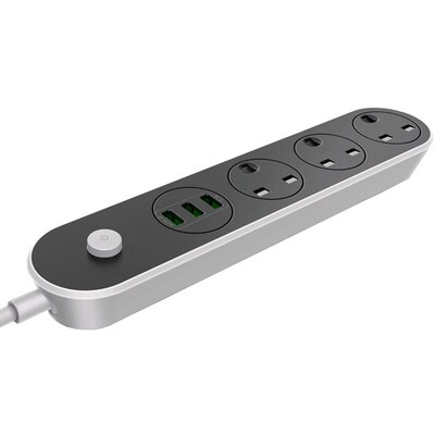 Power Strip Surge Protector UK Plug Socket Multiple Outlet