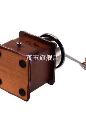 Manual coffee grinder Wood metal hand mill Spice mill wood c