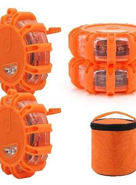 Car Emergency LED Roadside Safety Light Kit Discs with