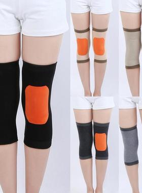 1 Pair Fleeced Knee Pad Soft Breathable Winter Warm Knee Sle