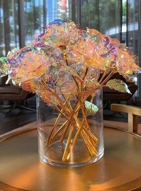 Drop Shipping Valentine's Day Galaxy Rose 24K Foil P