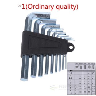 9Pcs/Set Mini Allen/Hex Keys Socket Spanner Kit  Steel Hexag
