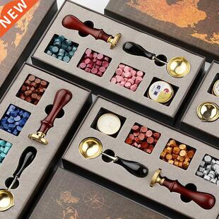 Wax Seal Stamps Kit Wedding Invitation Card Decorative Wax