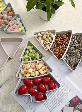 Fruits Plastic Plates Dishes Bowl Creative Christmas Tree Sh