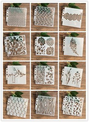 13*13 cm  DIY Stencils Painting Scrapbook Coloring Embossing