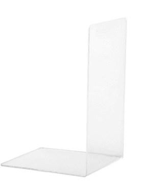 *1Pcs Clear Acrylic Bookends L-shaped Desk Organizer Desktop