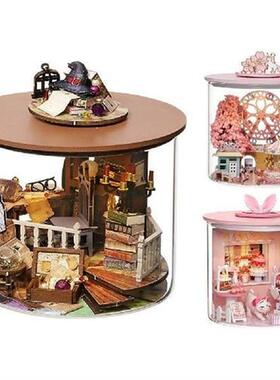 3D Wooden Doll Houses Diorama Toys DIY Wooden House Puzzle