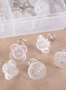 Twist Pins Upholstery Round Flower Heads Bedskirts Couch Sof