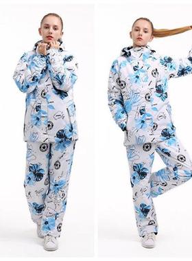 New Female Waterproof Windproof Womens Ski Suit Jacket and