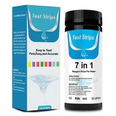Tropical Aquarium 7 In 1 Test Strip Kit For Testing PH Of