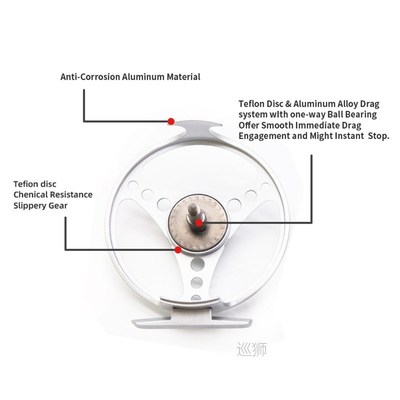 Fly Fishing Reel Fly Reel With Line Combo Large Arbor Alumin