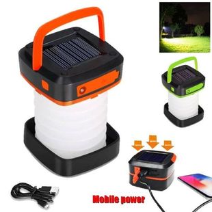 Camping Tent Powered Fishing Solar Outdoor Lantern LED Lamp