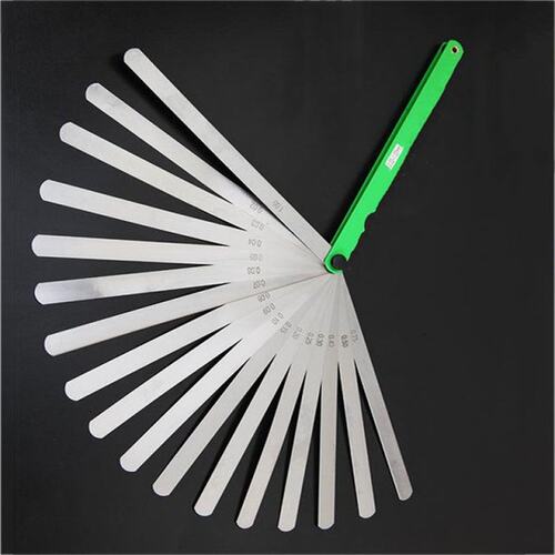 Detachable Feeler Gauge 150mm Length 17 Blade Feeler Measuri
